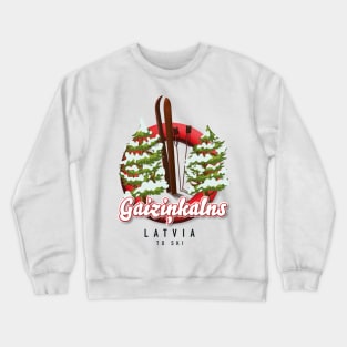 gaiziņkalns Latvia ski logo Crewneck Sweatshirt